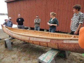 Passamaquoddy ocean-going canoe