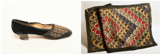 Left: Victorian Shoes, Right: Hooked Rug