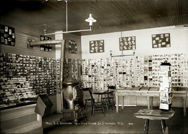 Post Card Store in St. Stephen, N.B. from Penobscot Marine Museum.
