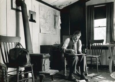 At Home on Dodge Mountain Rockland, ME 1952 - Photo taken by Robert M. Mottar, Black Star