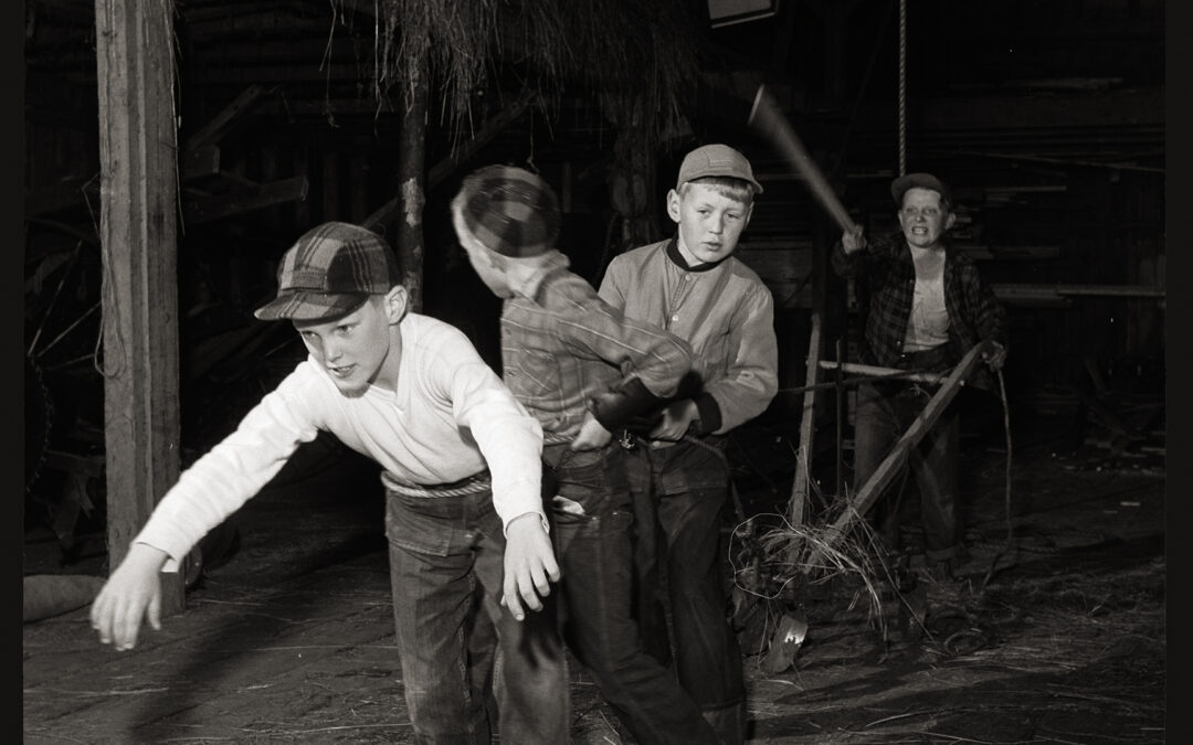 Children in Barn